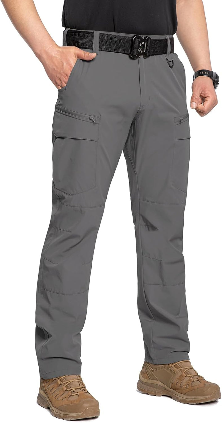 CARWORNIC Herren Schnelltrocknend Taktisch Hose Leicht Wanderhose Angelhose Stretch Cargohose 30W /