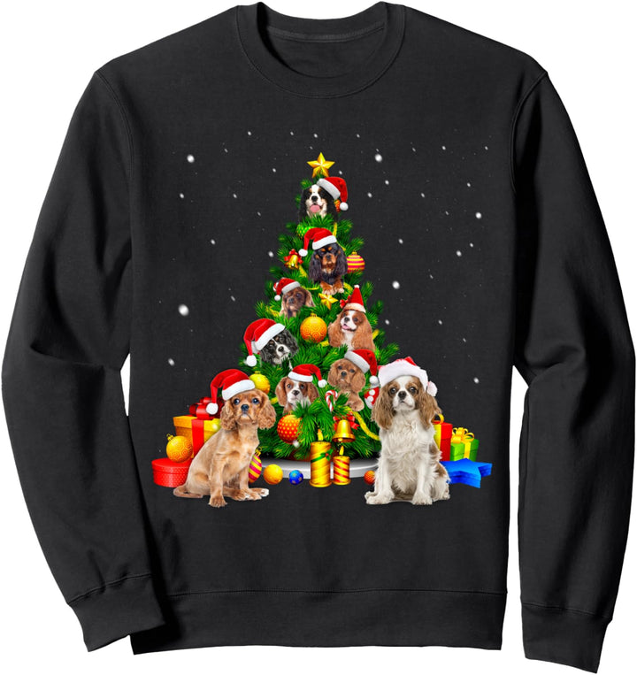Cavalier King Charles Spaniel Christmas Tree X-Mas Gift Sweatshirt
