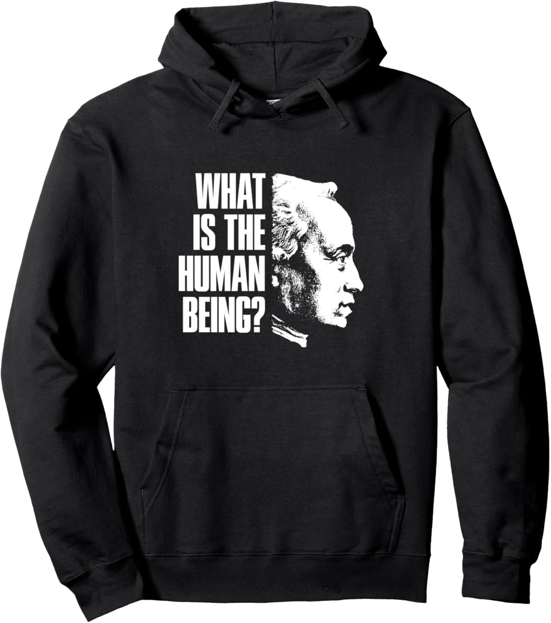 Immanuel Kant Zitat - Was ist der Mensch? Pullover Hoodie
