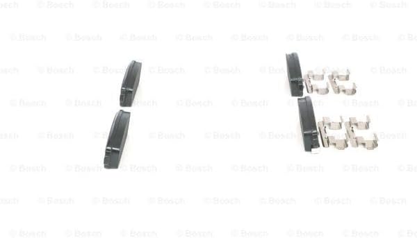 Bosch BP1357 Bremsbeläge - Hinterachse - ECE-R90 Zertifizierung - vier Bremsbeläge pro Set