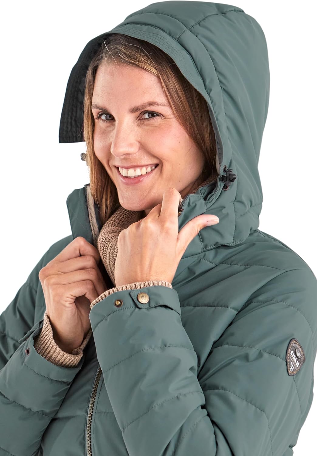 Killtec Damen Gw 13 Wmn Qltd Prk Funktionsparka/Steppparka mit abzippbarer Kapuze 36 aquaverde, 36 a