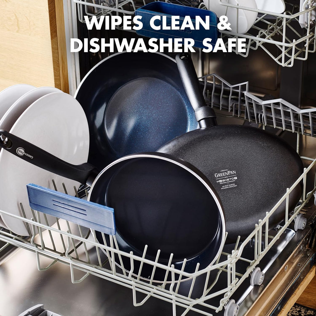 GreenPan Torino Gesunde antihaftbeschichtete Keramik Bratpfanne 24 cm, PFAS-frei, Induktion, Backofe