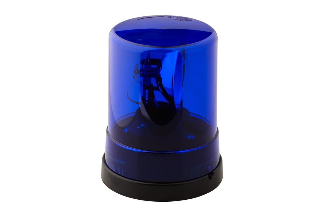 HELLA - Halogen-Rundumkennleuchte - KL 700 - 24V - blau - Anbau/geschraubt - Stecker: Flachstecker -
