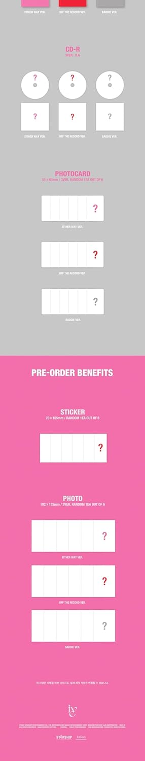 IVE I'VE MINE 1st EP Album Contents+Photocard+Tracking Sealed (Full 11 SET(Standard 4 Version+Digipa