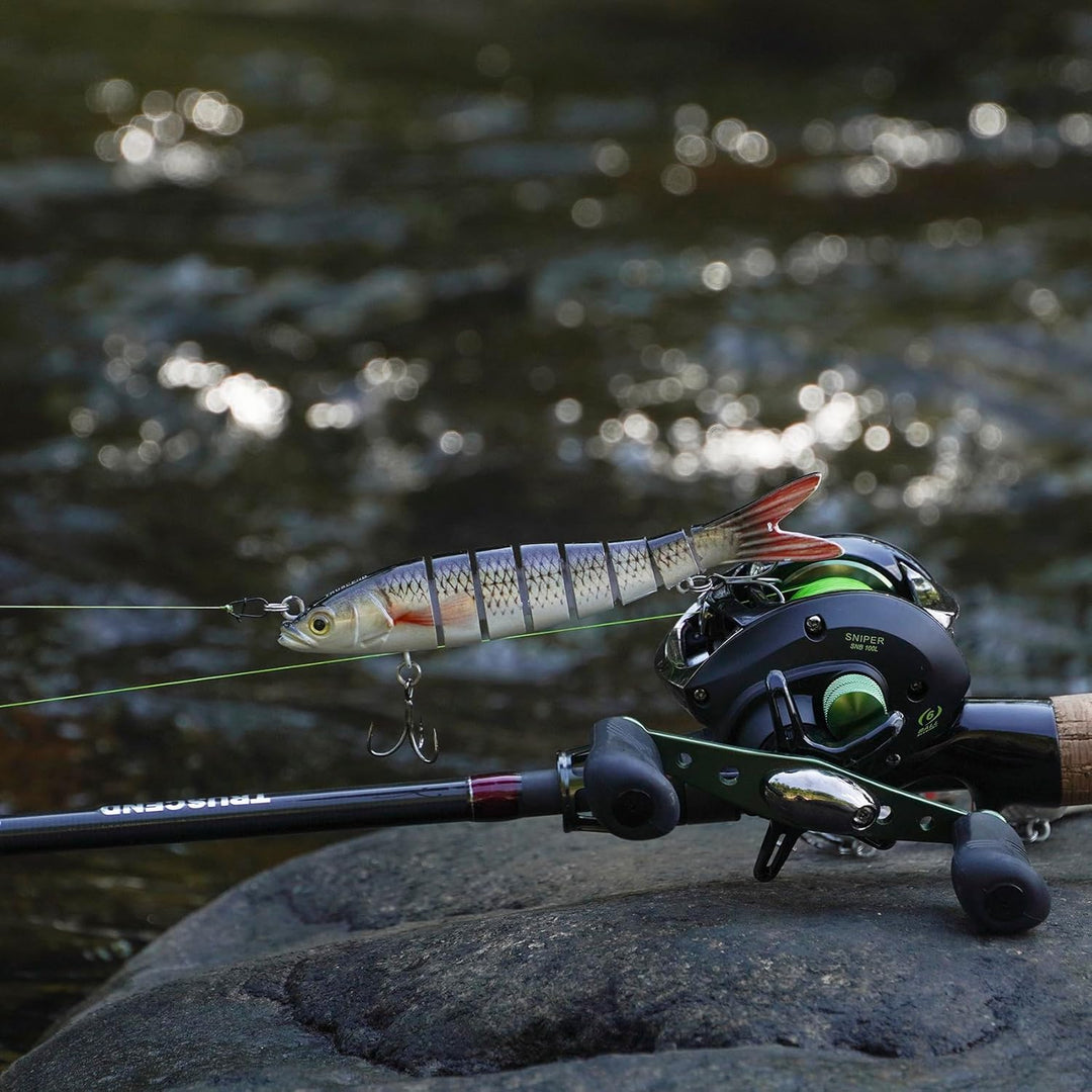 TRUSCEND Angelköder Crankbait, Alle Wasserschichten Serie, Hängend/Langsam/Sinkend Schwimmend/Sinken