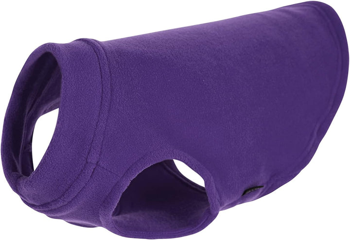 Gooby - Stretch Fleece Vest, Pullover Fleece Vest Jacket Sweater for Dogs, Violet, Medium violett Me