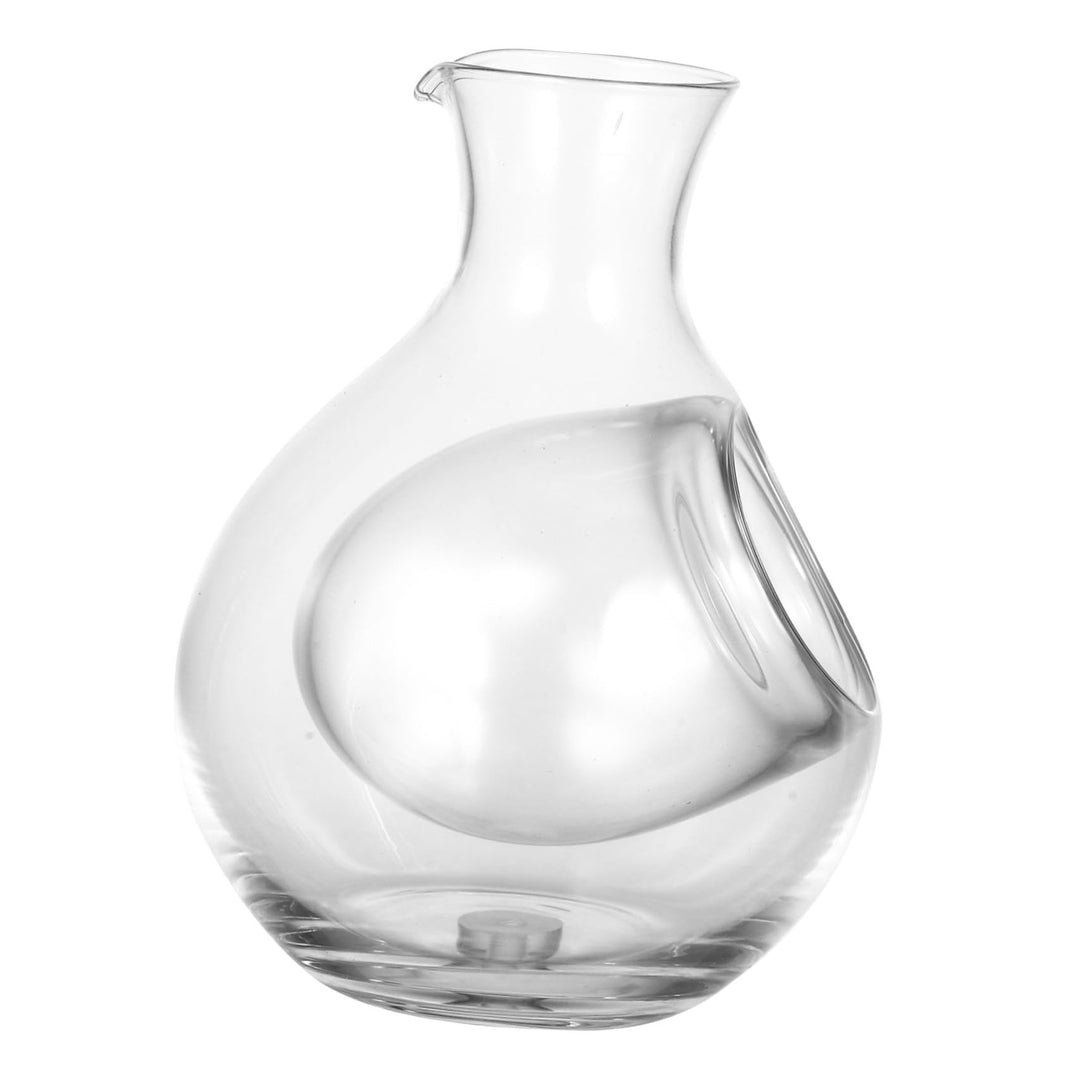 DOITOOL Karaffe Japanischer Stil 300 ml Kristallglas mit Schrägöffnung für Weinpräsentation und Wein