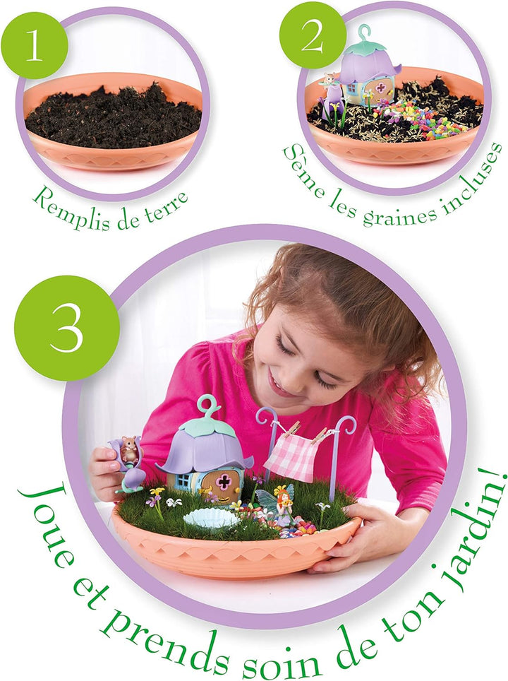 Tomy My Fairy Garden Einhorn Garten zum Schieben für Kinder, Geschenkidee, Minifigur Fee, Spielzeug