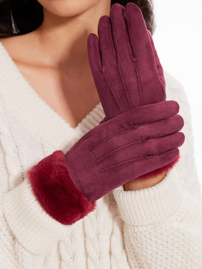 vislivin Handschuhe Damen Winter Warm Handschuhe Touchscreen Handschuh mit Gefütterte Fuchsia S, Fuc