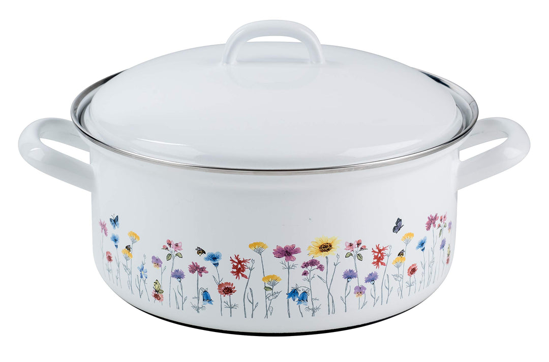 Riess 0130-070 Kasserolle mit Deckel, Durchmesser 20 cm, Inhalt 2,0 Liter, Country, Sonderedition Fl