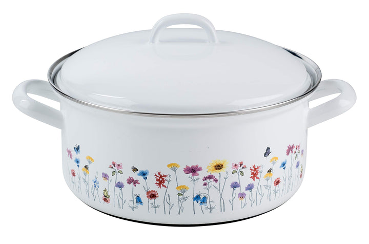Riess 0130-070 Kasserolle mit Deckel, Durchmesser 20 cm, Inhalt 2,0 Liter, Country, Sonderedition Fl