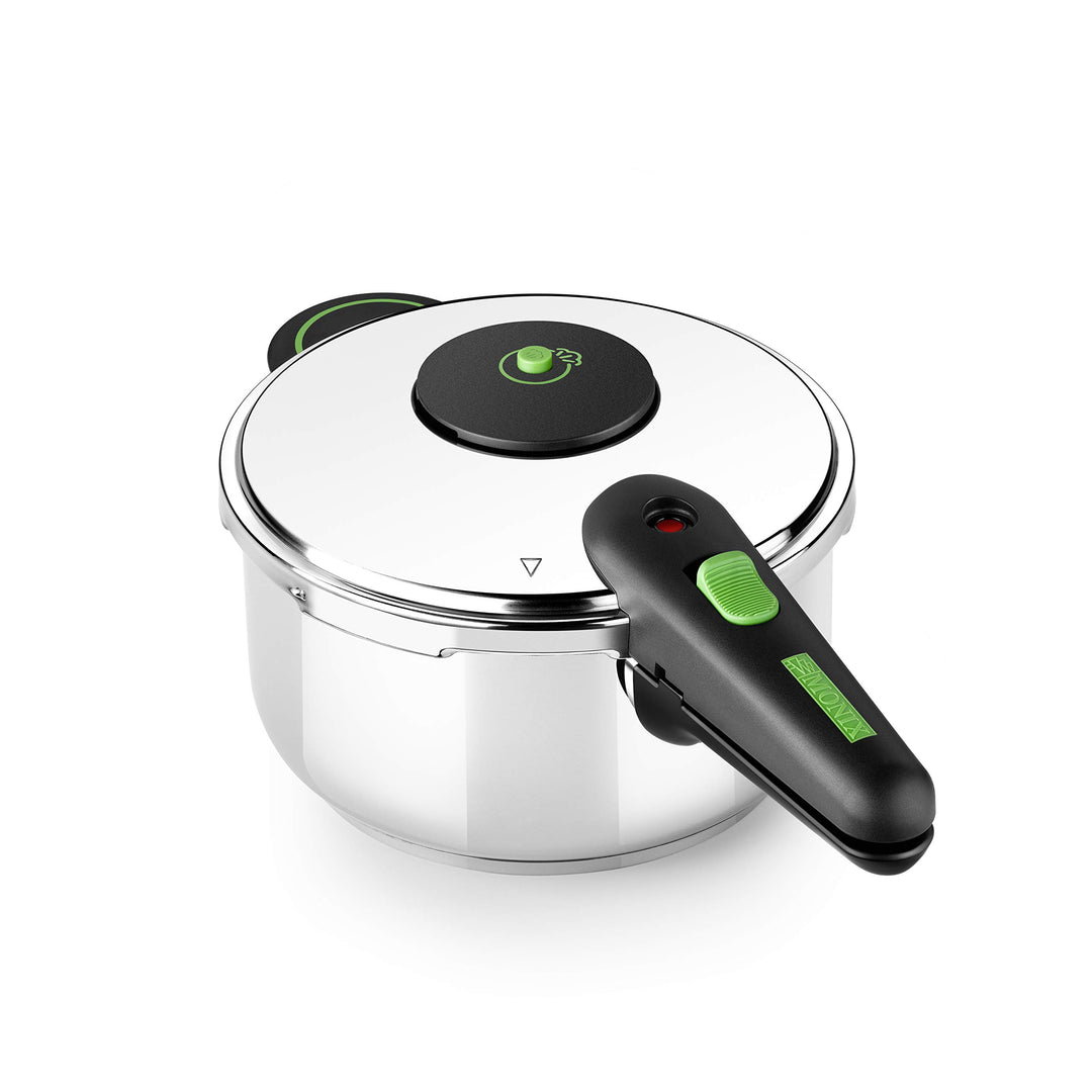 MONIX M911001 Presto 4L Schnellkochtopf aus 18/8 Edelstahl, geeignet für alle Herdarten einschliessl