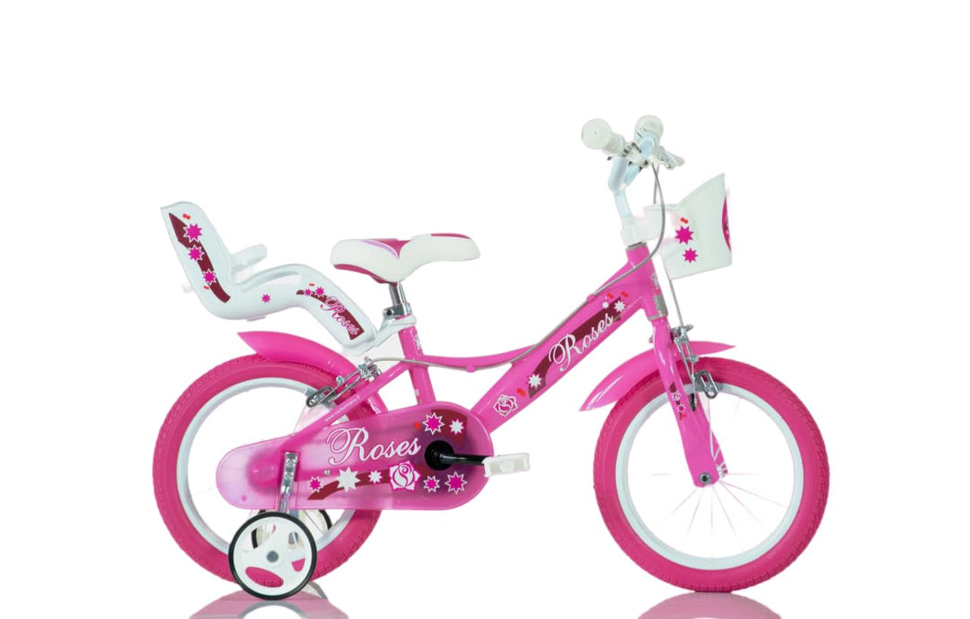 SCH Girls Bicycle Roses Children's Bicycle 14" (4-6 years) Pinke, 14" (4-6 years) Pinke