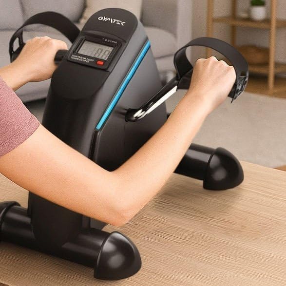 Gymtek Pedaltrainer, Mini-Heimtrainer - LCD-Bildschirm - Einstellbarer Widerstand - Mini-Bike - bis