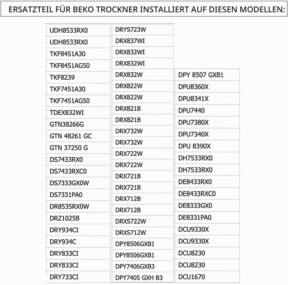 Kondensationspumpe für Trockner (Original Beko) 220V-13W Ersatzteilnummer: 2962510300