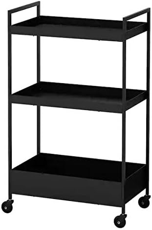 IKEA NISSAFORS Servierwagen in schwarz; (50.5x30x83cm)