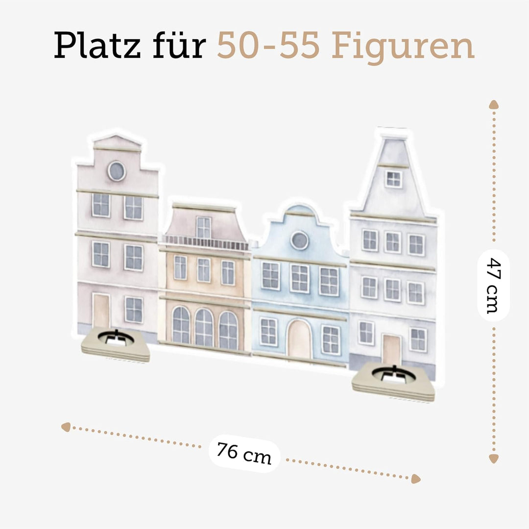 Farbklecks Collection Musikboxregal Stadthaus mit Zwei Haltern