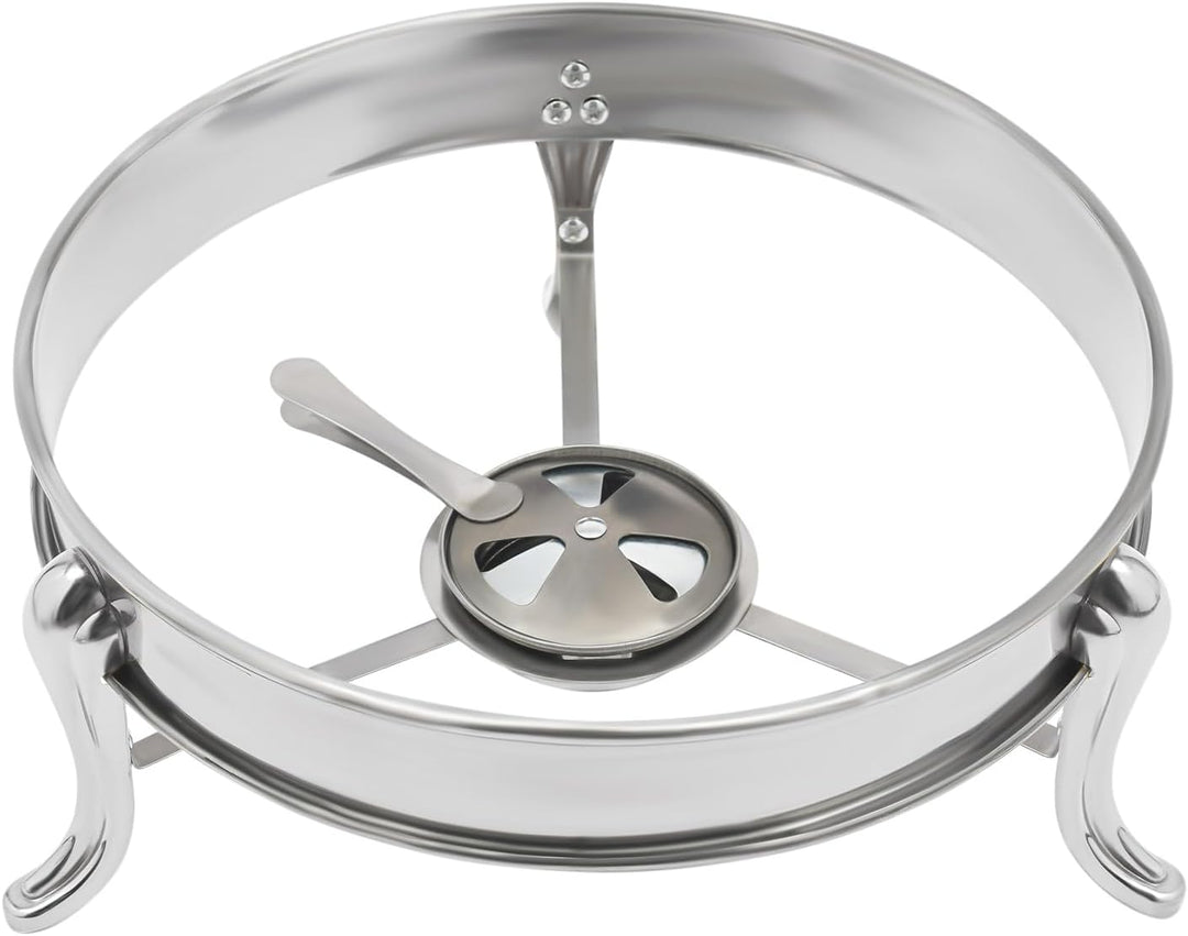 Rund Chafing Dish 28cm Edelstahl Esszimmer Herd Chafing Dish Food Warmer ohne Ohren für Buffet-Resta