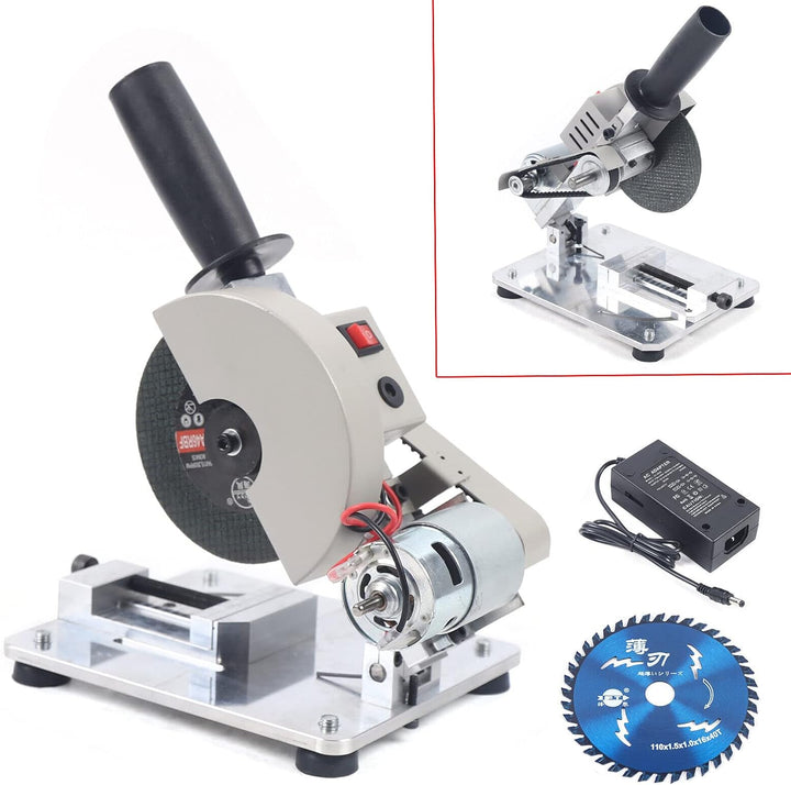 Mini Schneidemaschine TischkreissäGe TrennsäGe Einstellbarer KappsäGe GehrungssäGen Holz Metall Trag