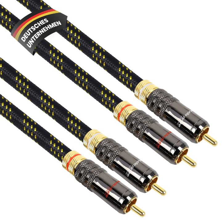 audio pirates by cammica Cinch Kabel 2x RCA Stecker auf 2x RCA Stecker, Audio-Kabel | High-End Audio