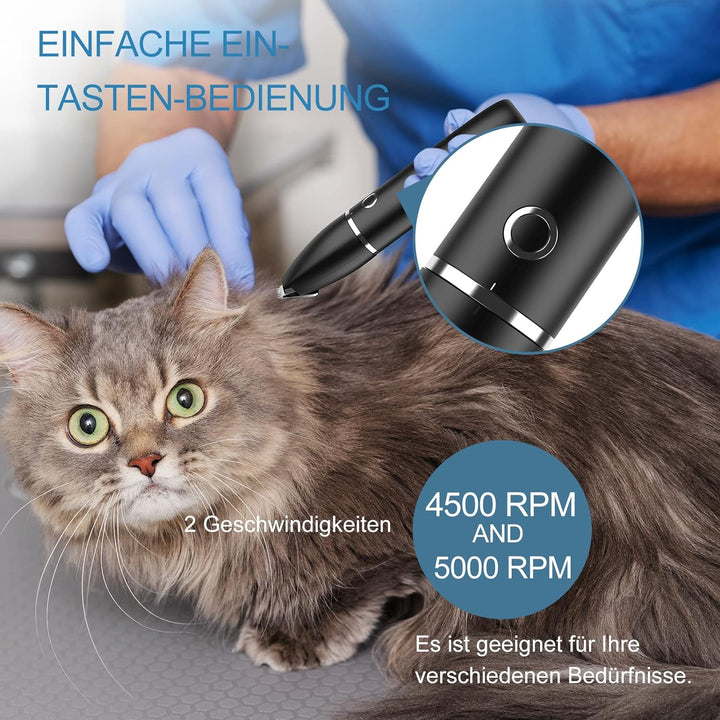 Ankilo Neueste 2 IN 1 Schermaschine hund pfoten Leise Elektrische Profi hundeschermaschine pfotentri