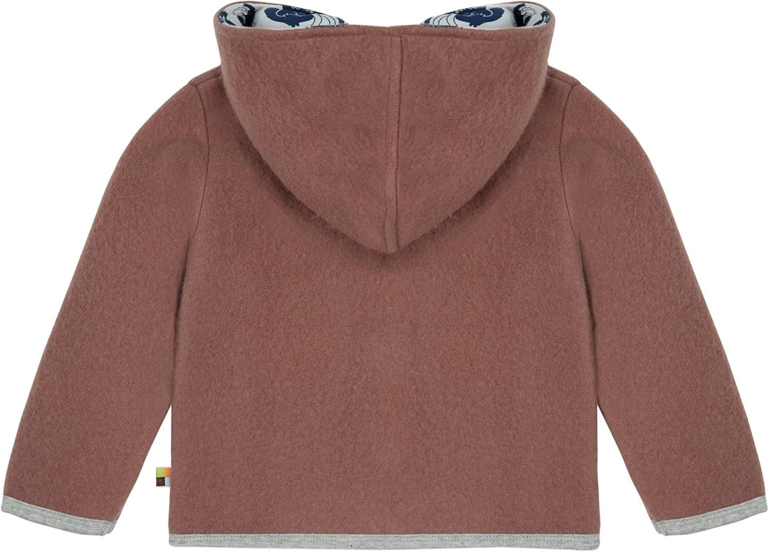 loud + proud Unisex Kinder Wollfleece, GOTS Zertifiziert Jacke, 60 nou