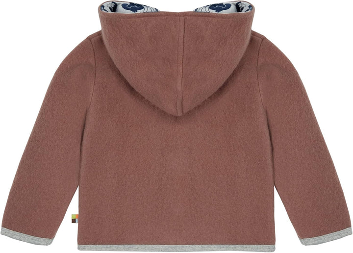 loud + proud Unisex Kinder Wollfleece, GOTS Zertifiziert Jacke, 60 nou