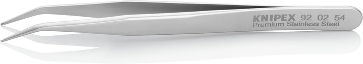 KNIPEX SMD-Präzisionspinzette Mattiert Glatt 115 mm, 92 02 54