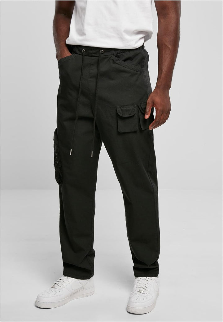 Urban Classics Herren Asymetric Pants Hose 32 Schwarz, 32 Schwarz