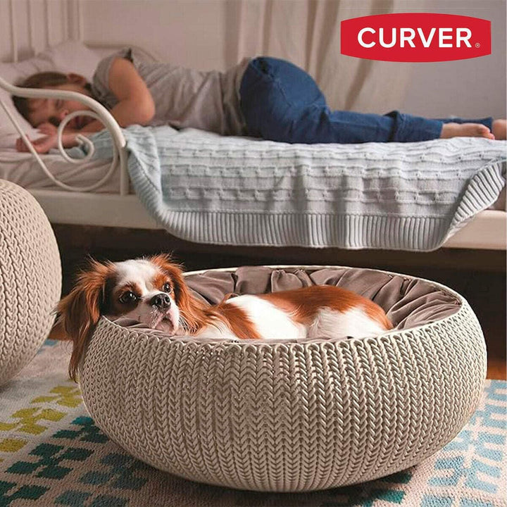 Curver Pet Bed L 57 x B 57 x H 33 cm hellbraun, L 57 x B 57 x H 33 cm hellbraun