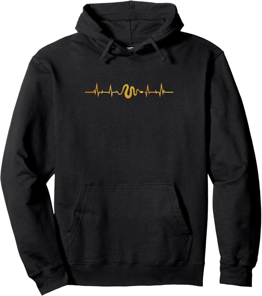 Schlangen Schlange Herzschlag Reptil Reptilien Geschenk Pullover Hoodie