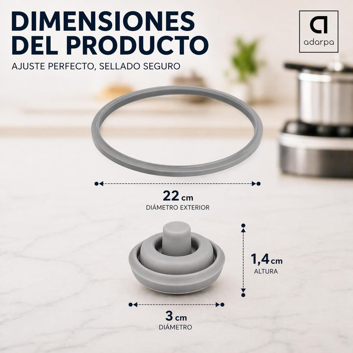2 Dichtungsgummis für Perfect und WMF Perfect Plus + 2 Ersatzdichtungen für Ventil, Deckel, Express-