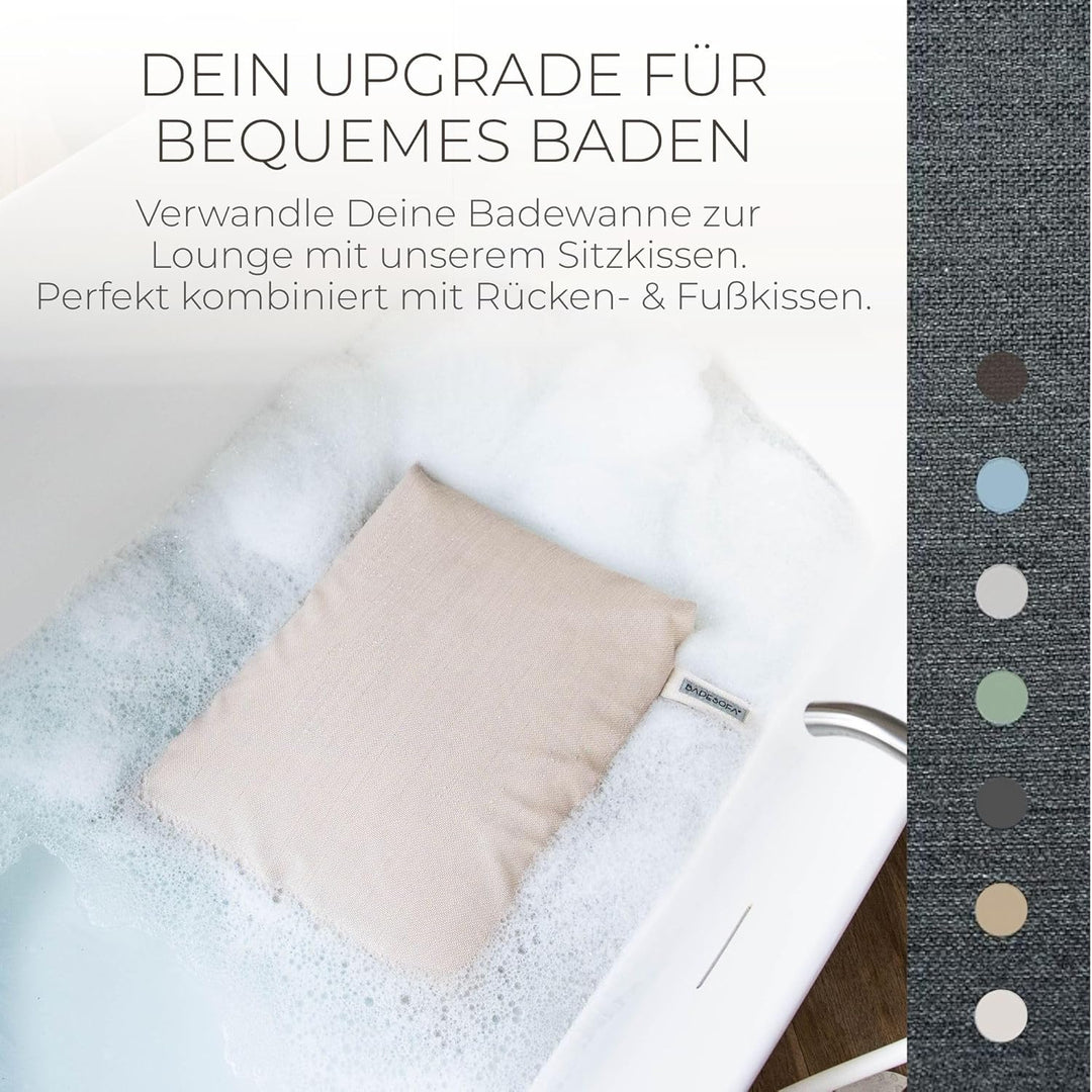 BADESOFA® Badewannen-Sitzkissen | Für bequemes Baden | Made in EU | Unterwasser-Kissen waschbar | Ba