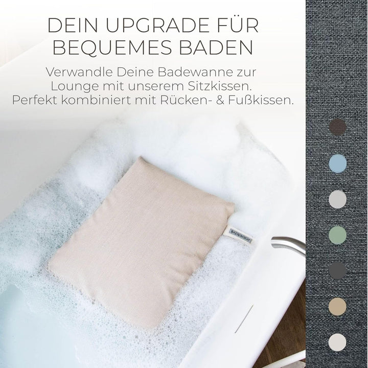 BADESOFA® Badewannen-Sitzkissen | Für bequemes Baden | Made in EU | Unterwasser-Kissen waschbar | Ba