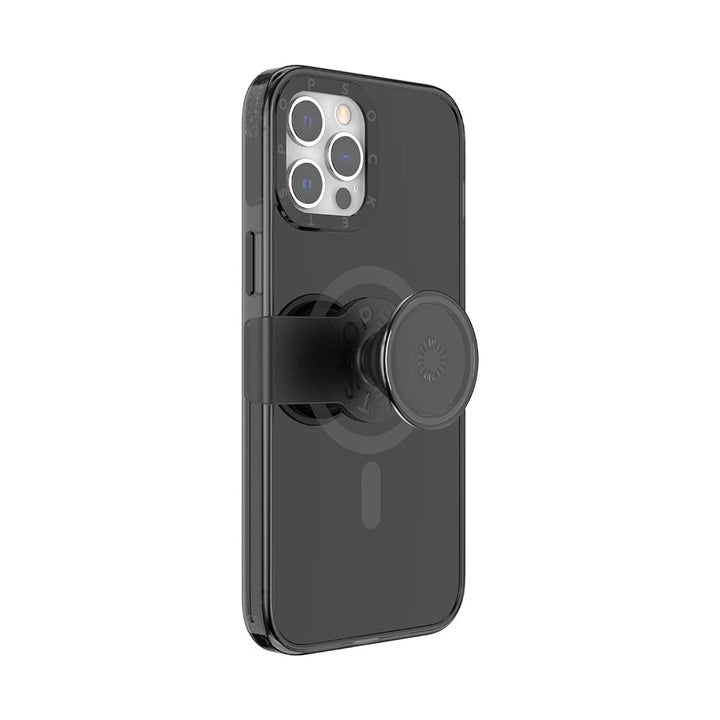 PopSockets: PopCase MagSafe Hülle für iPhone 12 Pro Max mit Abnehmbarem PopGrip Slide Sockel und Gri