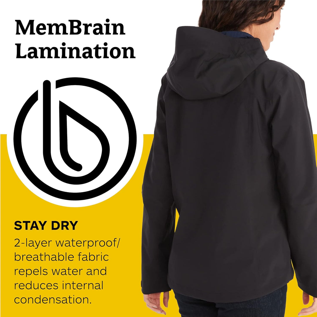 Marmot Damen Wm's Precip Eco Pro Jacket C20 Wasserdichte Regenjacke, winddichter Regenmantel, atmung