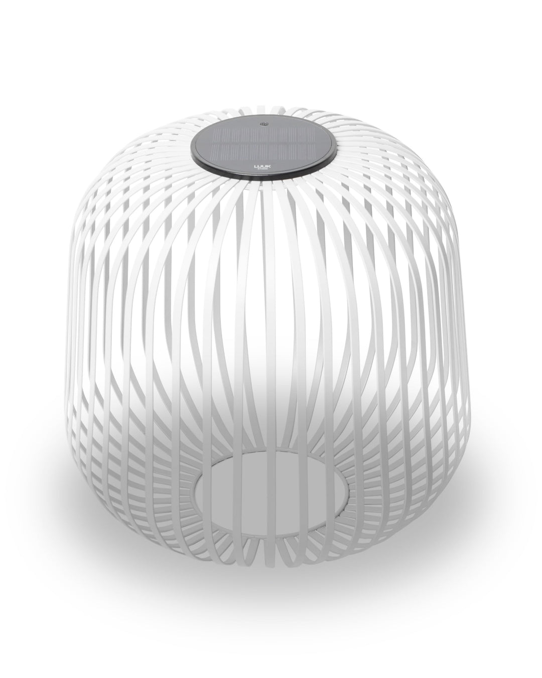 LUUK Studio Grosse Solar Tischlampe, kabellos & tragbar, Outdoor Solarbeleuchtung für den Aussenbere