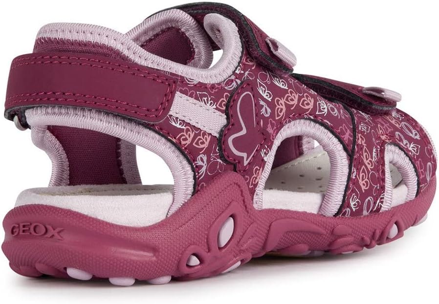 Geox Mädchen J Sandal Whinberry GSandal 27 EU Dk Raspberry Pink, 27 EU Dk Raspberry Pink