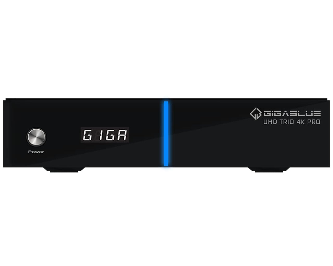 GigaBlue UHD Trio 4K PRO - Combo Tuner, W-LAN 1200Mbps, 1 x DVB-S2X Tuner, 1 x DVB-C/T2 Tuner