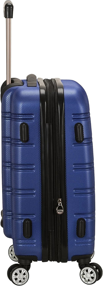 Rockland Melbourne Hardside Erweiterbares Spinner-Rad Gepäck, Blau, 3-Piece Set (20/24/28), Melbourn