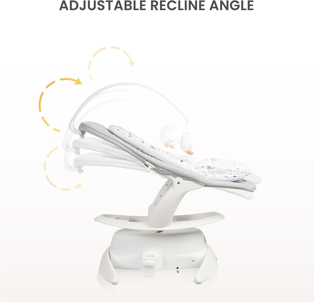 CARETERO - NOCO Baby Rocker - für Babys 0-12 Monate - mit Musik, 360° Drehsitz, verstellbarer Rücken