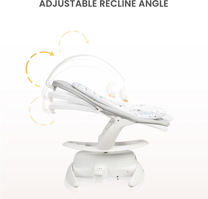 CARETERO - NOCO Baby Rocker - für Babys 0-12 Monate - mit Musik, 360° Drehsitz, verstellbarer Rücken