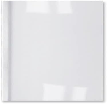 GBC LeatherGrain Thermo-Bindemappen, 100 Stück, A4, weiss, 1.5mm weiss 1.5 mm, weiss 1.5 mm