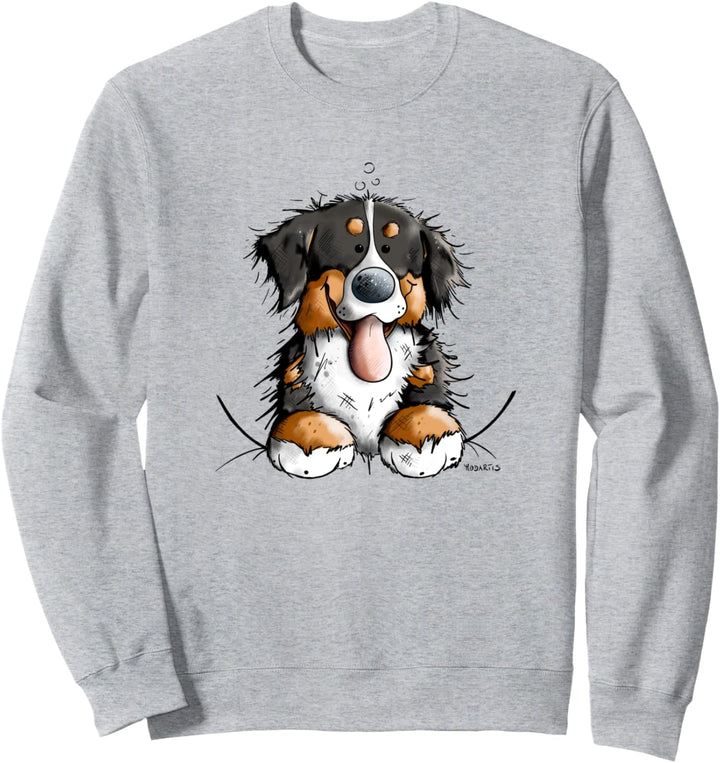 Berner Sennenhund Kopf I Hunderasse Comic Hundefreunde Sweatshirt
