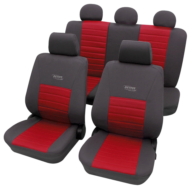 PETEX 22374812 Sitzbezüge, rot, SAB1 Vario