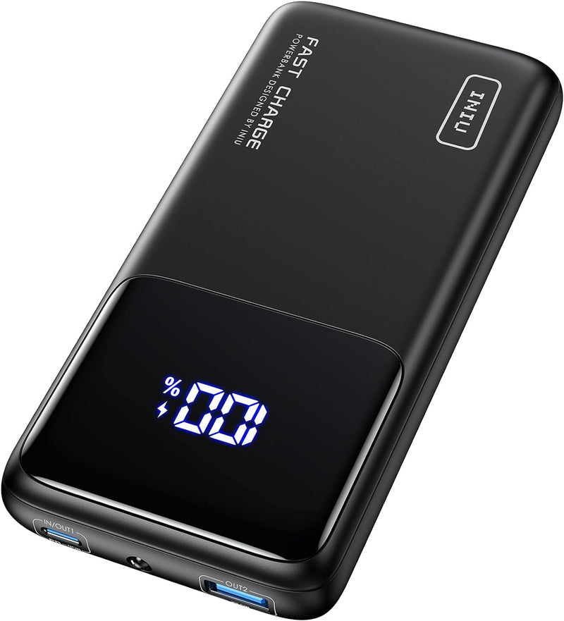 INIU Power Bank, 45W Powerbank Klein Aber Stark 15000mAh, 3A Externe Handyakkus [USB C Input&Output]