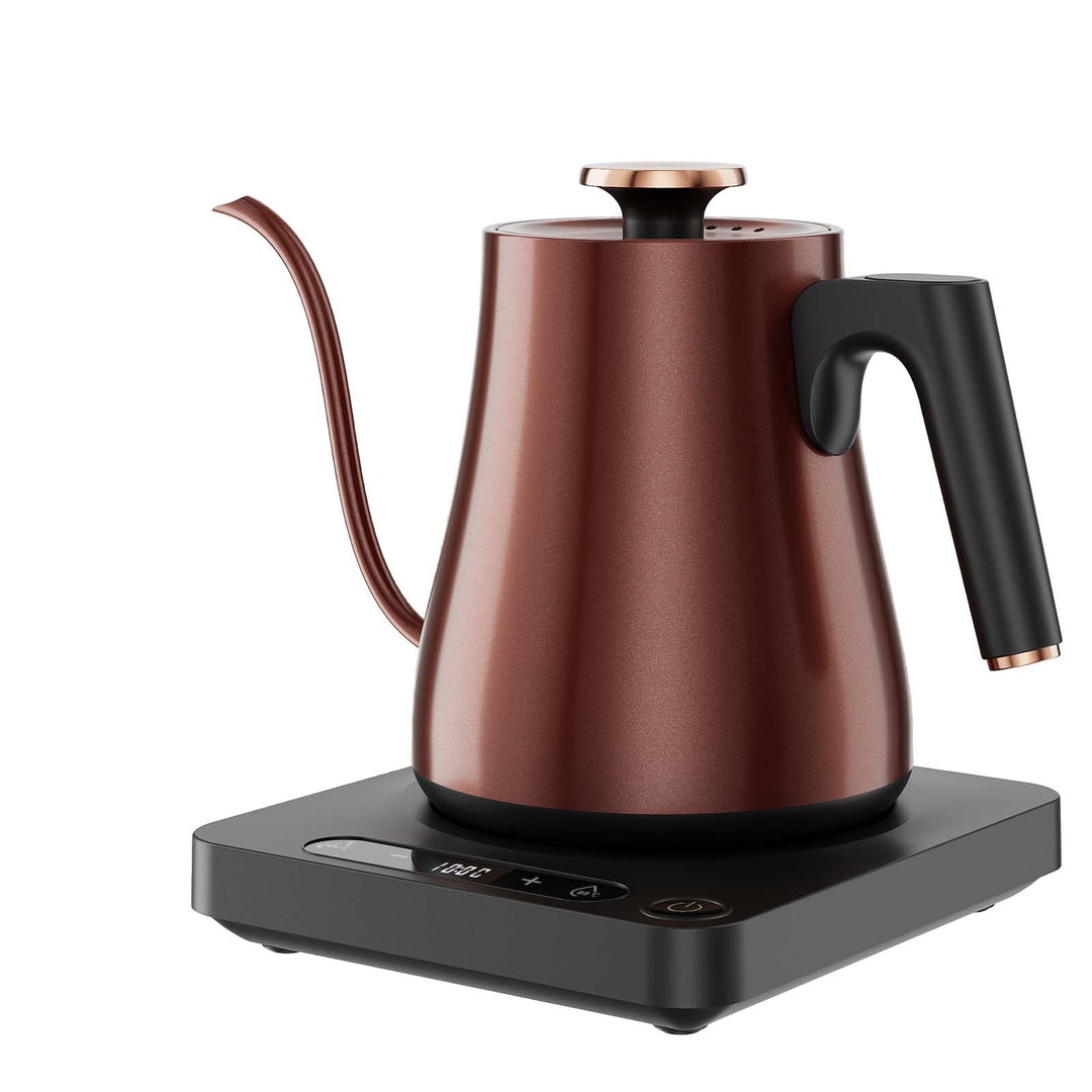 Schwanenhals Wasserkocher mit Temperatureinstellung 1.0L, Wasserkocher Retro Vintage 1000W, 100% Ede