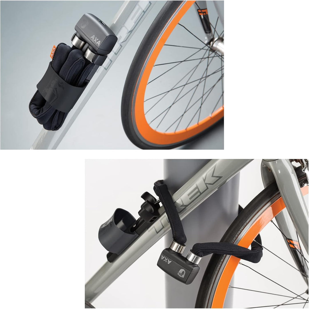 Axa Faltschloss Foldable Lock 600 Länge 95 cm Level 7 inkl. Fahrradklingel