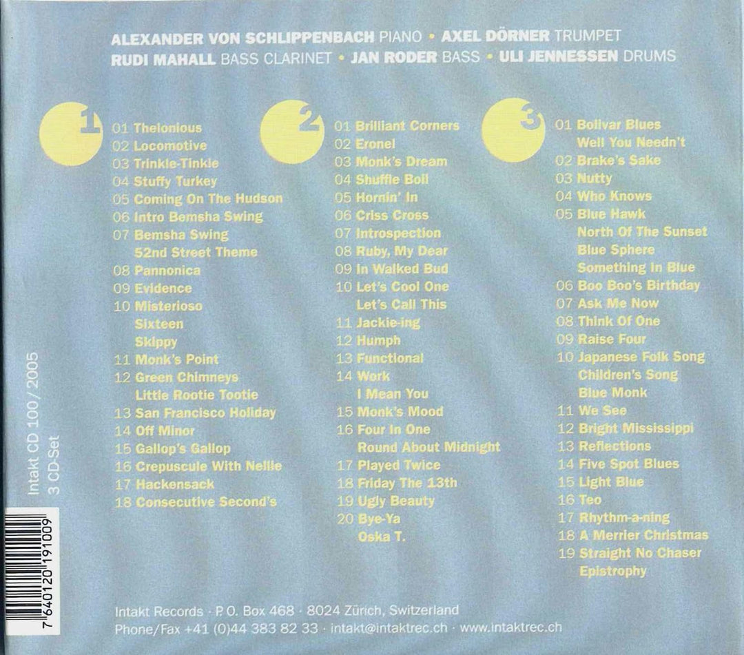 Monk's Casino, Audio-CD