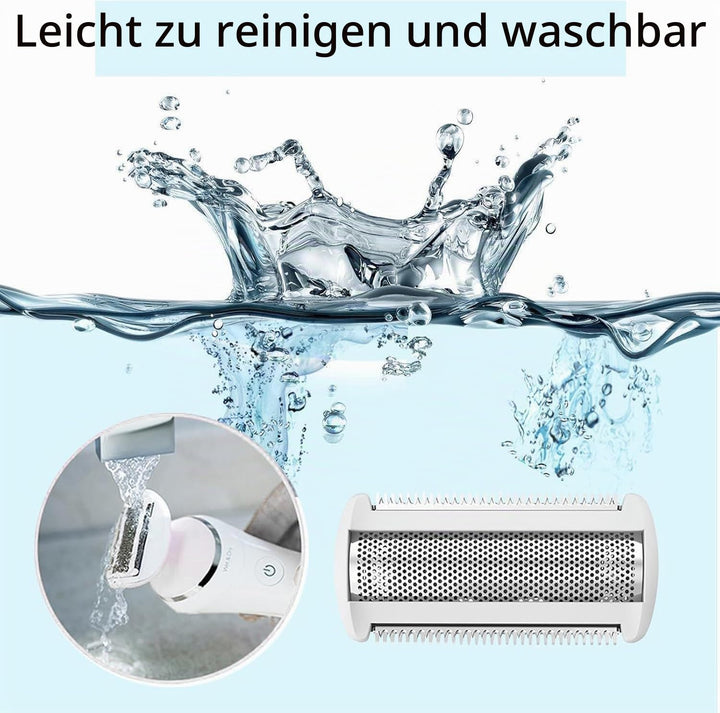 Ersatz-Rasierkopf mit einer Klinge, Edelstahl-Ersatzkopf für elektrischen Rasierer für Nass- und Tro